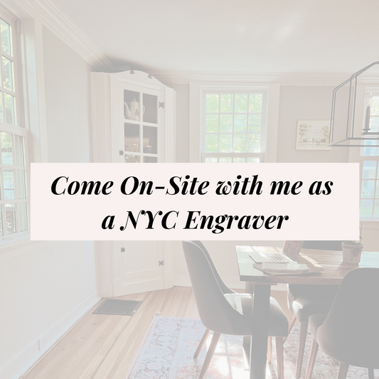A Day in My Life as an On-Site Engraver in NYC
