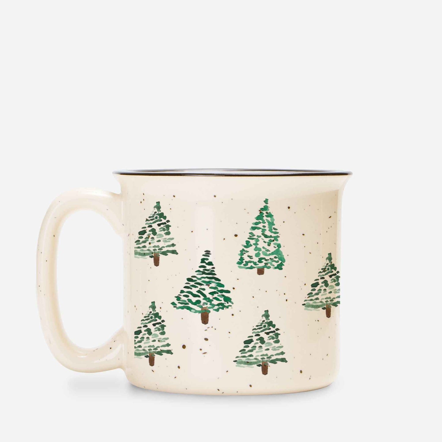 Holiday Green Trees Campfire Mug