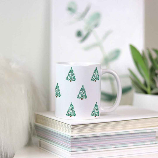 Watercolor Trees Holiday Mug