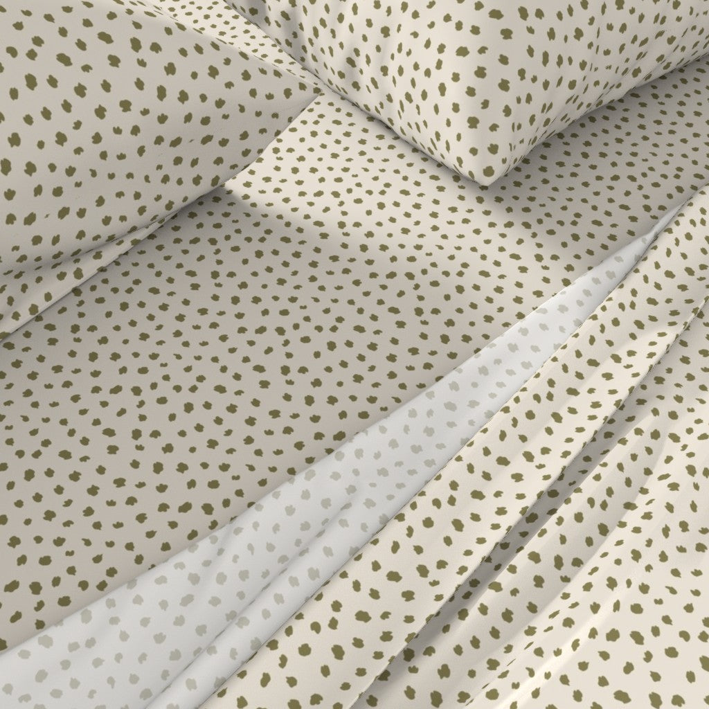 Green Dotted Sheet Set