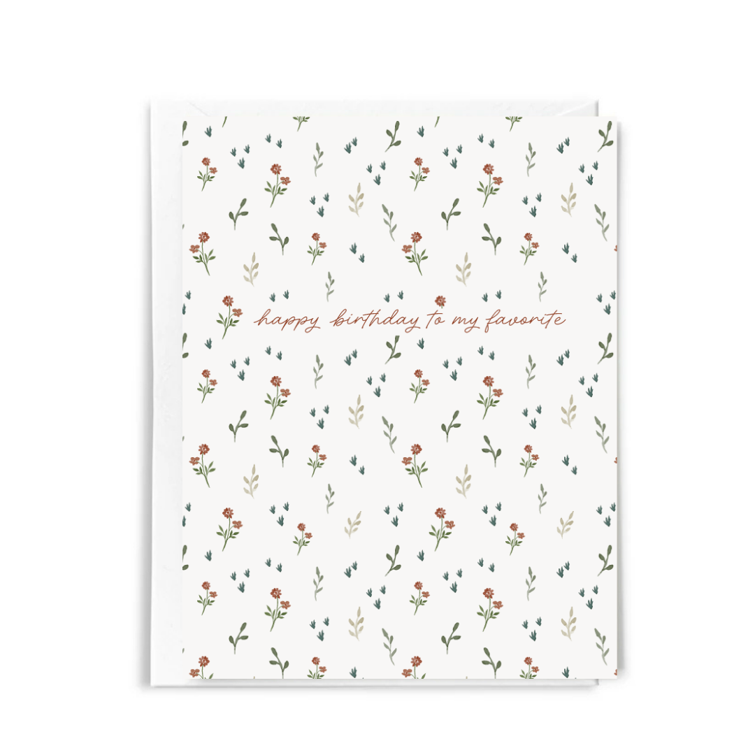 Pretty Happy Birthday Greeting Card