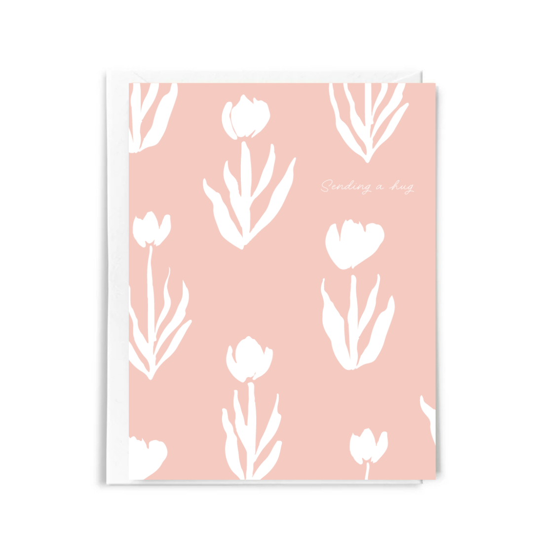 Pink Sympathy Greeting Card