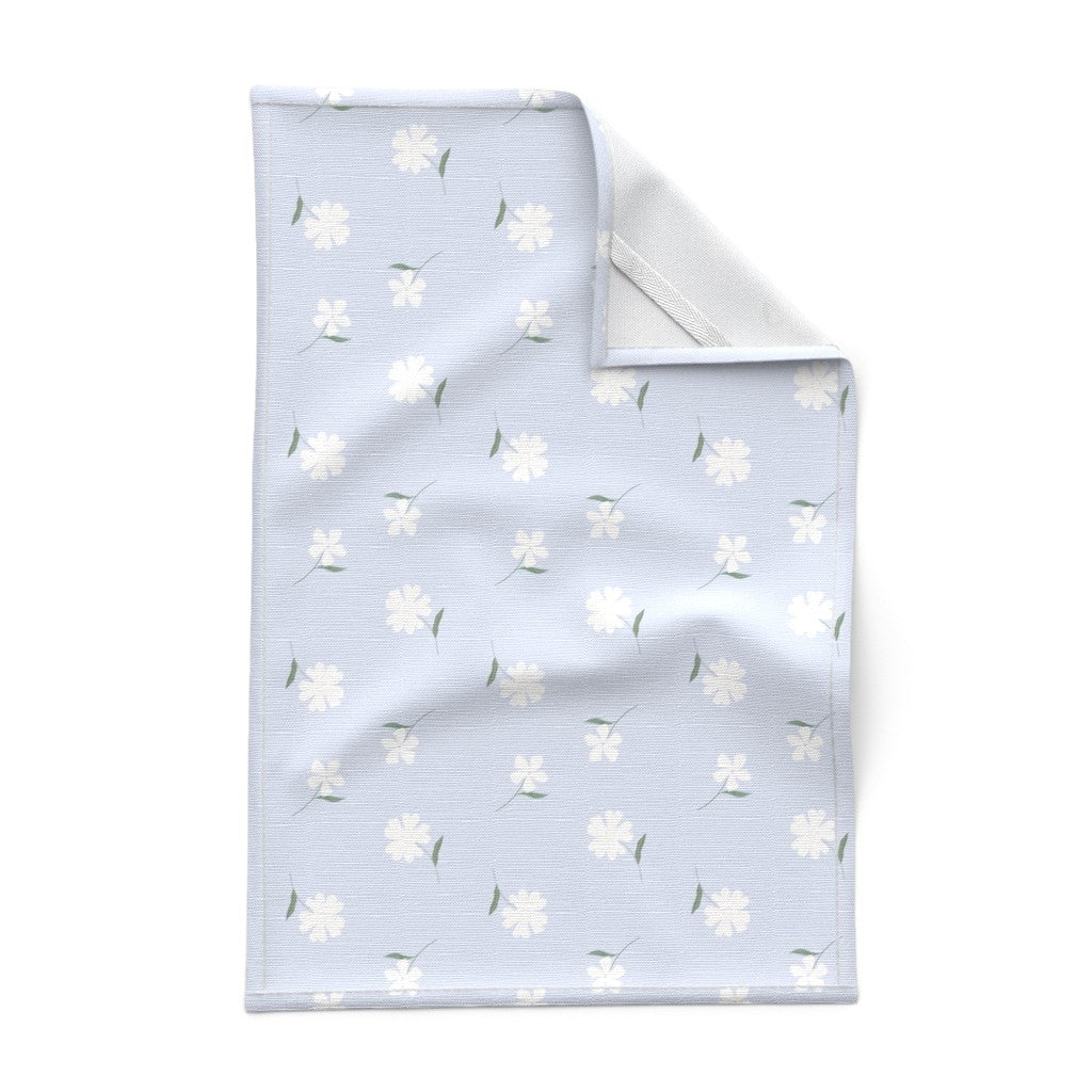 Blue Floral Tea Towel