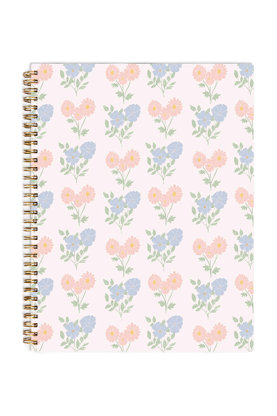 Large Simple Floral Notebook - Slightly Imperfect