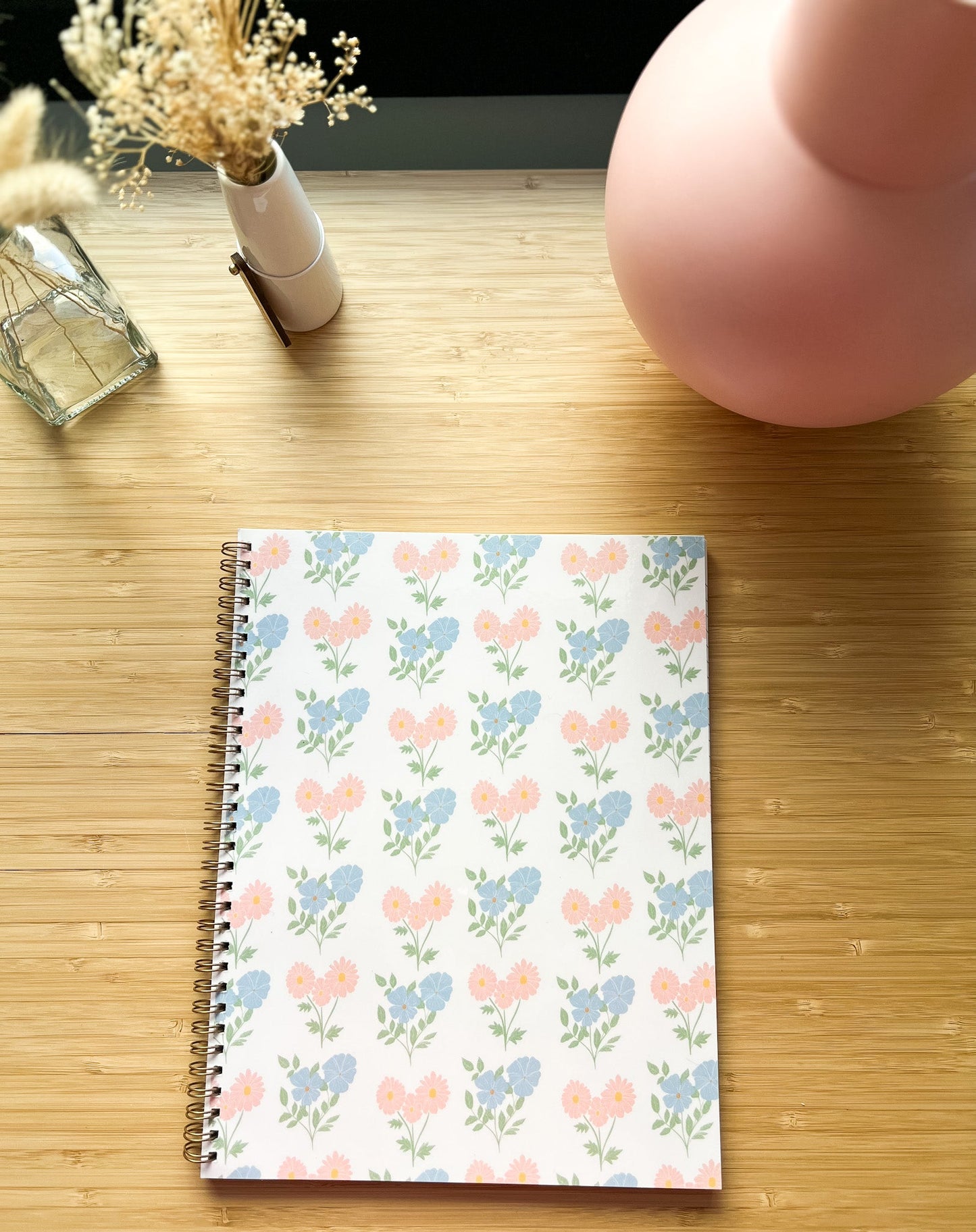 Large Simple Floral Notebook - Slightly Imperfect