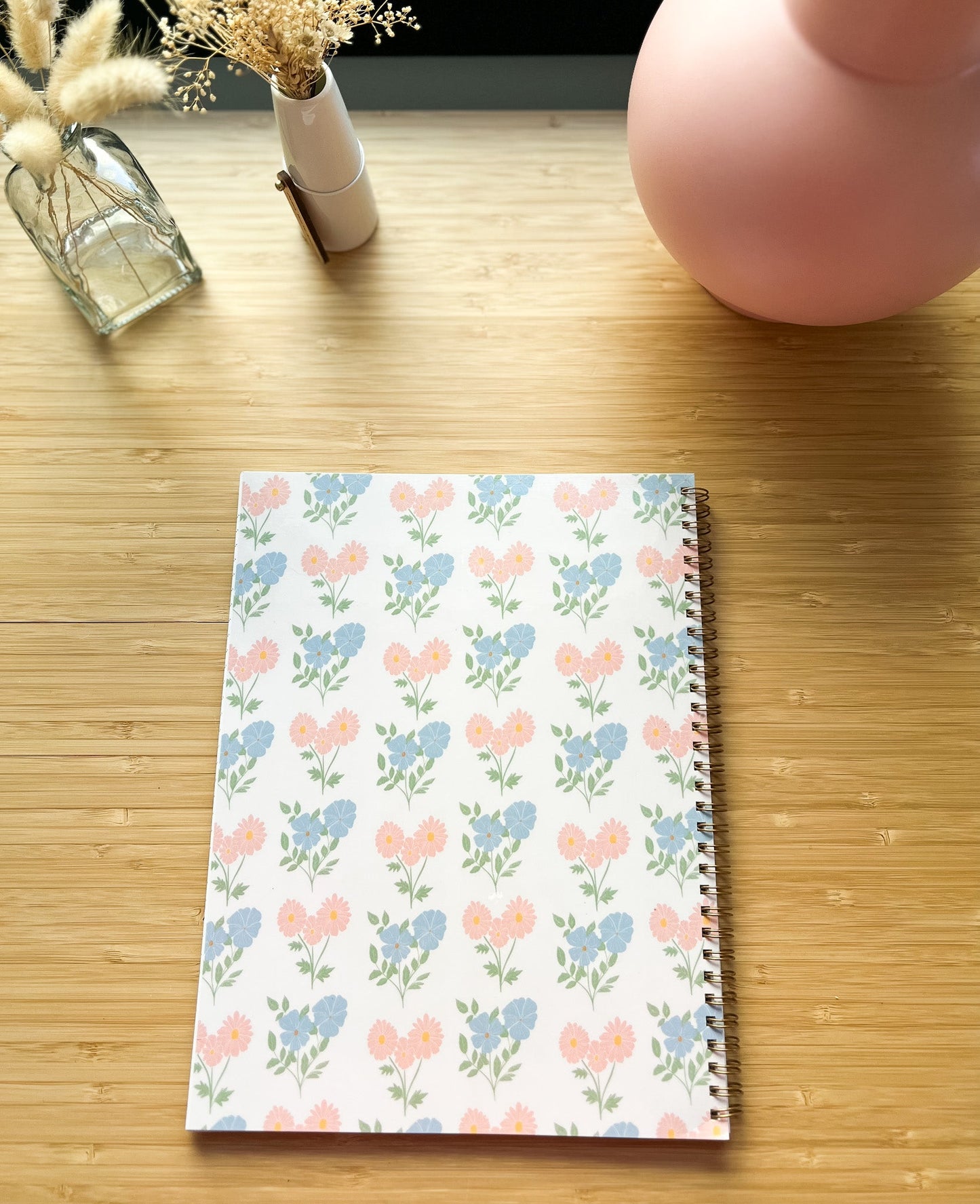 Large Simple Floral Notebook - Slightly Imperfect