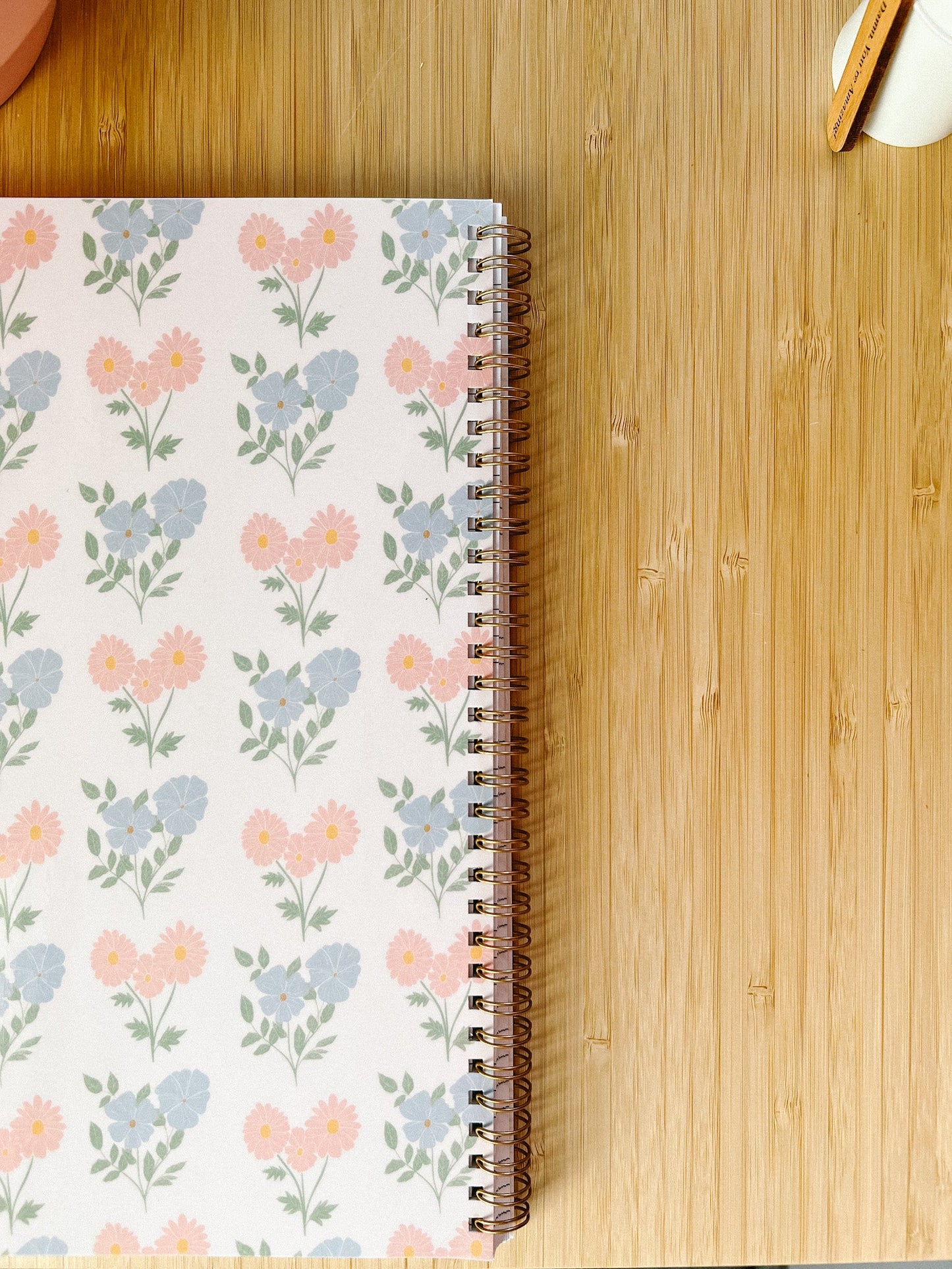 Large Simple Floral Notebook - Slightly Imperfect