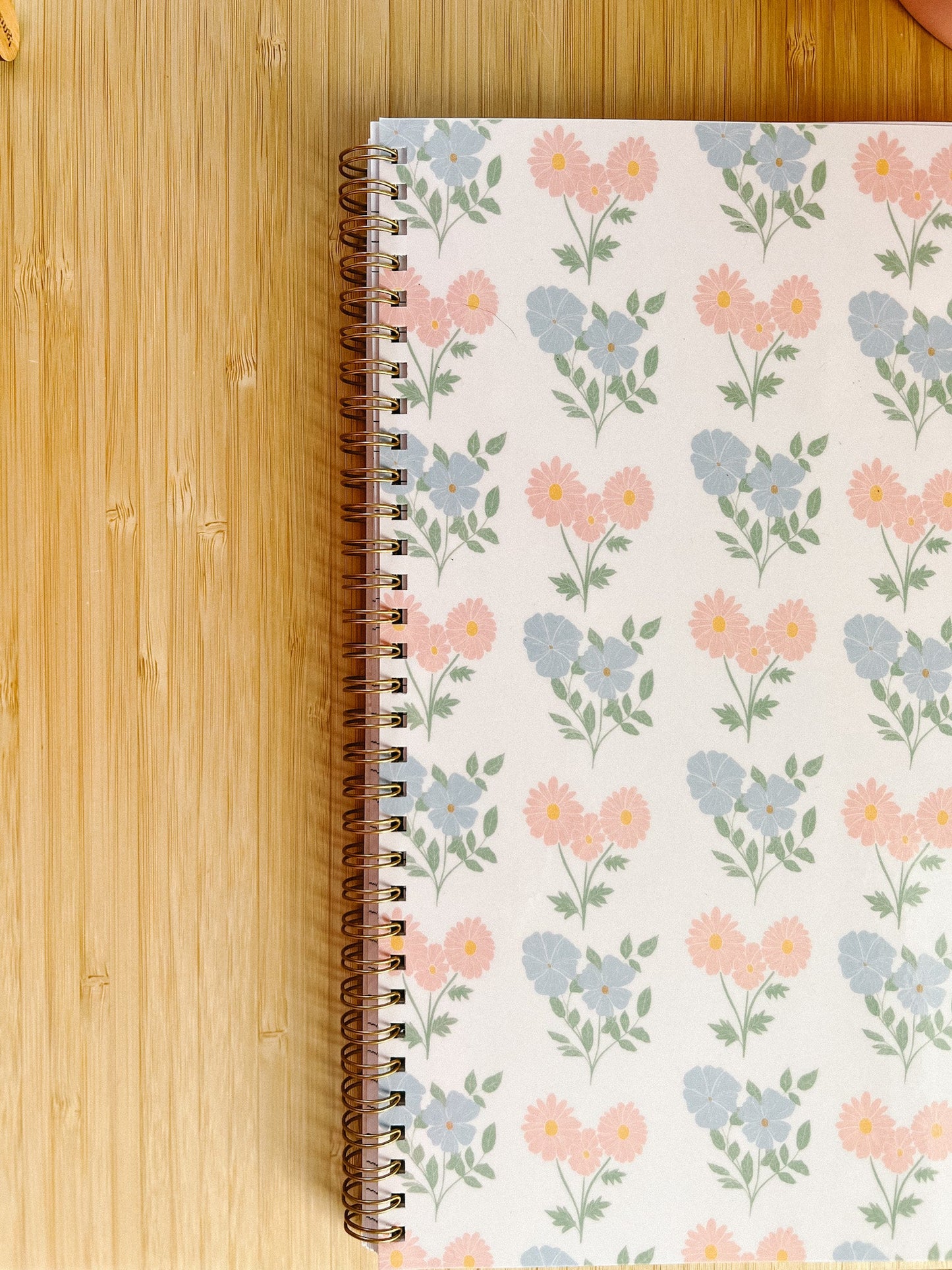 Large Simple Floral Notebook - Slightly Imperfect