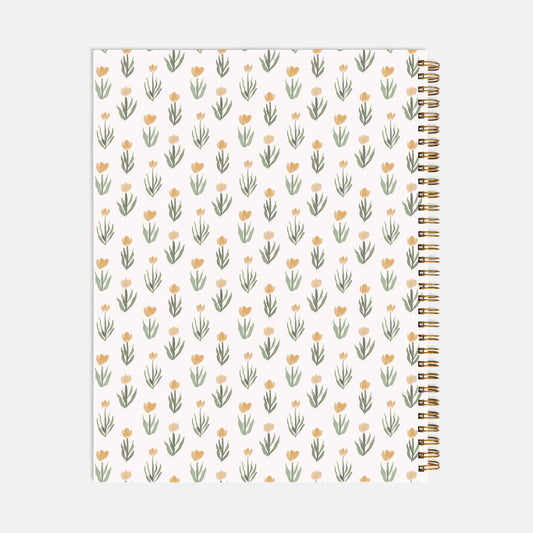 Lined Floral Notebook 8.5x11
