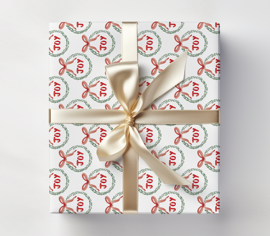 Watercolor JOY Wrapping Paper - Set of 3
