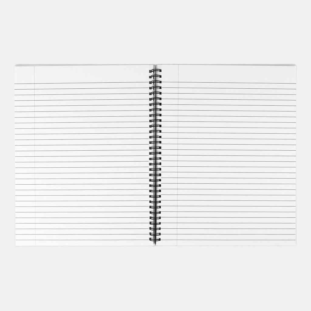 Lined Floral Notebook 8.5x11