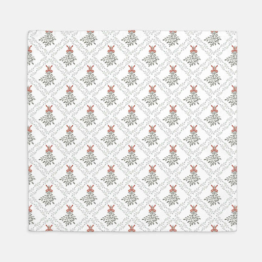 Holiday Mistletoe Napkins - Set of 4