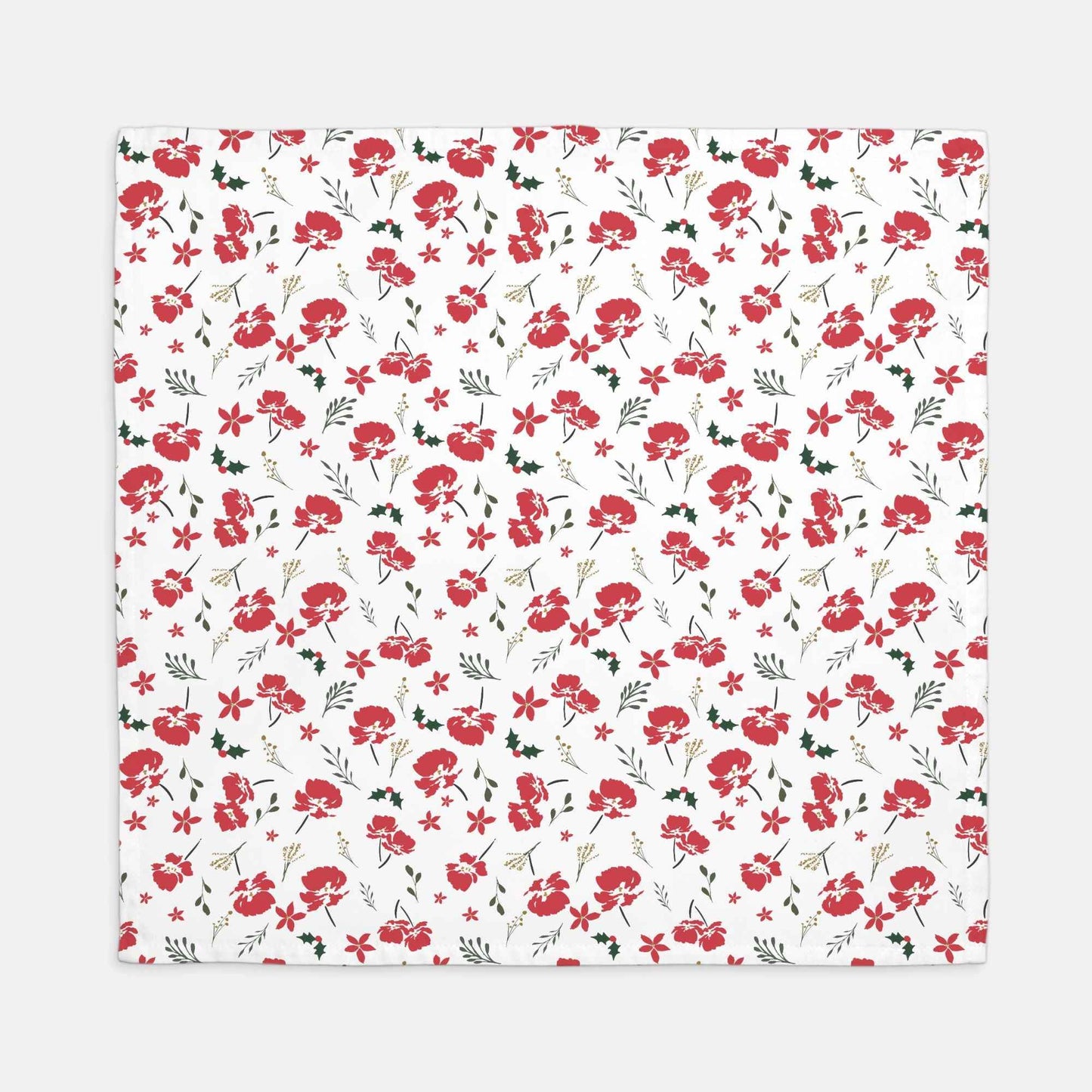 Holiday Floral Napkins - Set of 4
