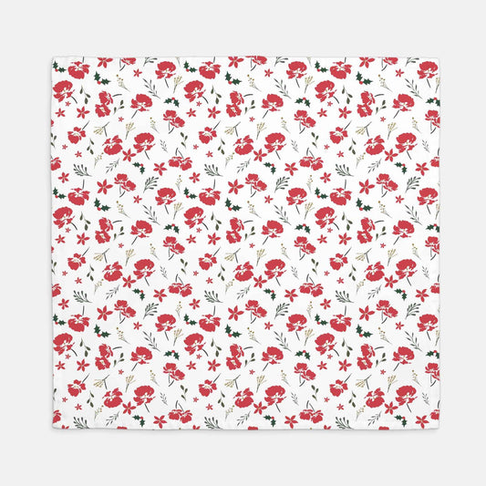 Holiday Floral Napkins - Set of 4