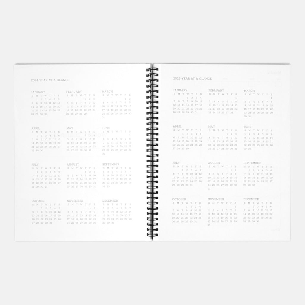 Watercolor Flowers 2024-2025 Planner
