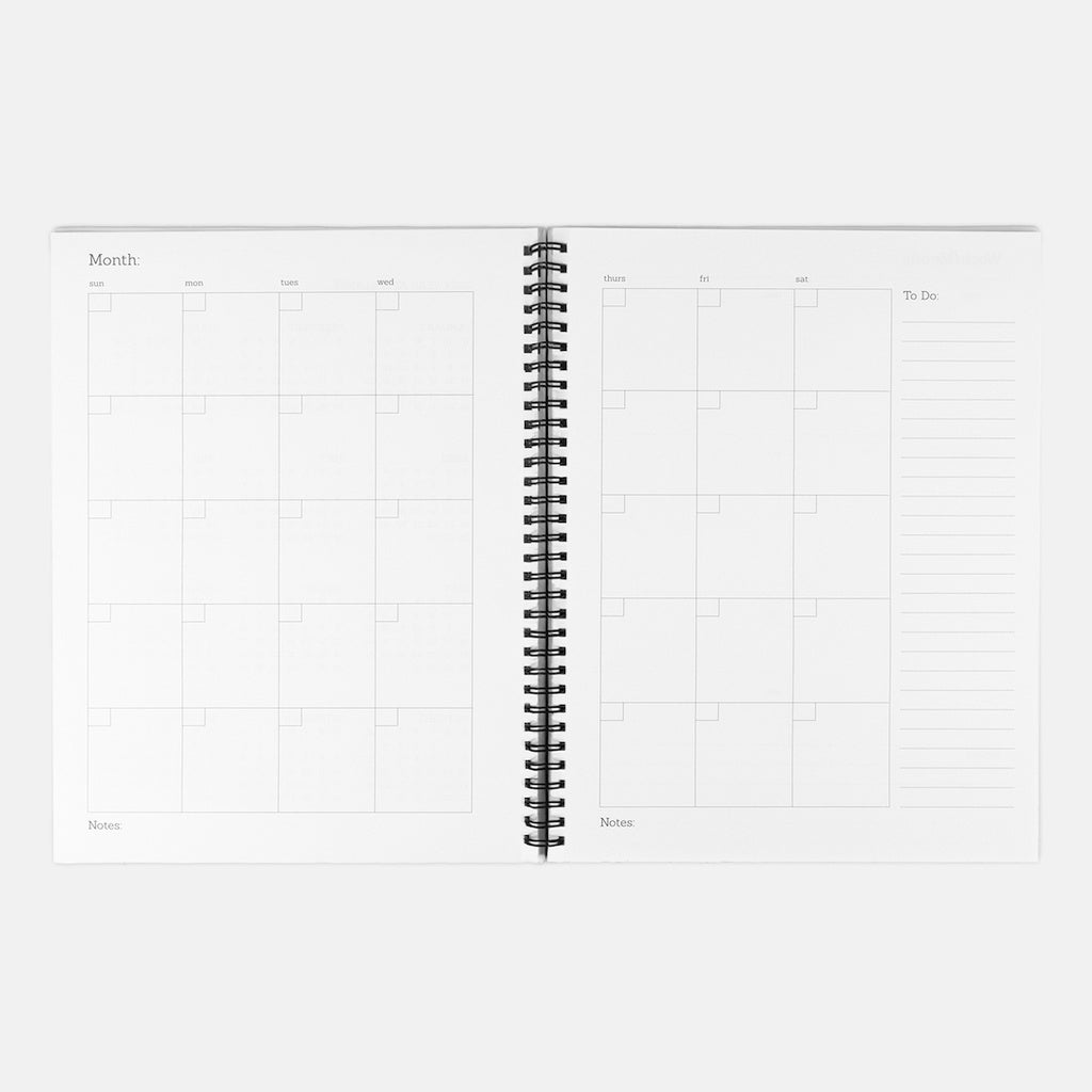 Watercolor Flowers 2024-2025 Planner