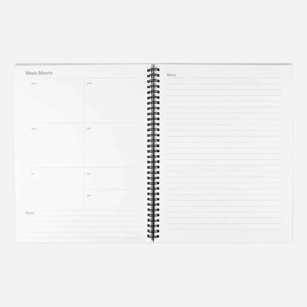 Green Dainty Flowers Undated 2024-2025 Planner