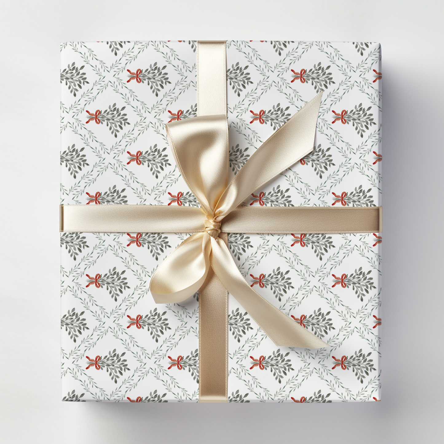 Watercolor Mistletoe Wrapping Paper - Set of 3