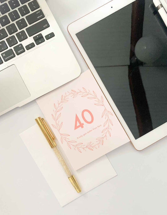 Sweet Birthday Card - 40th Birthday Card