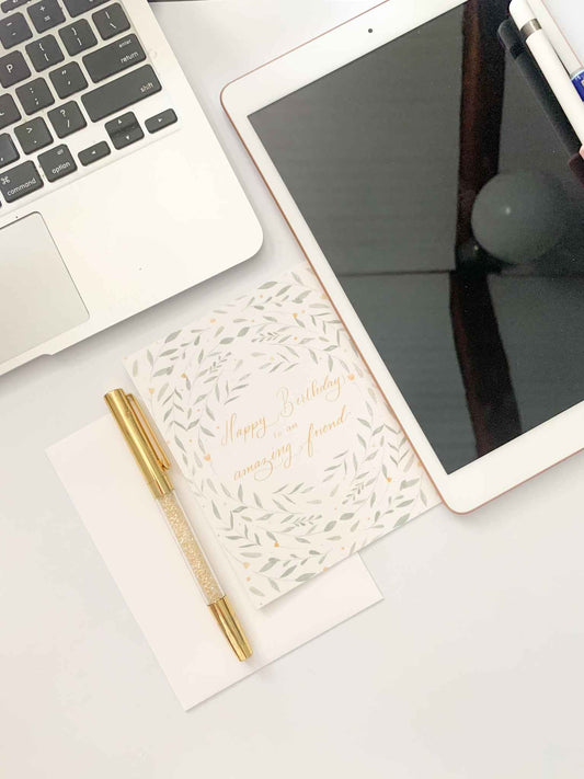 Friendship Birthday Card - Happy Birthday Amazing Friend