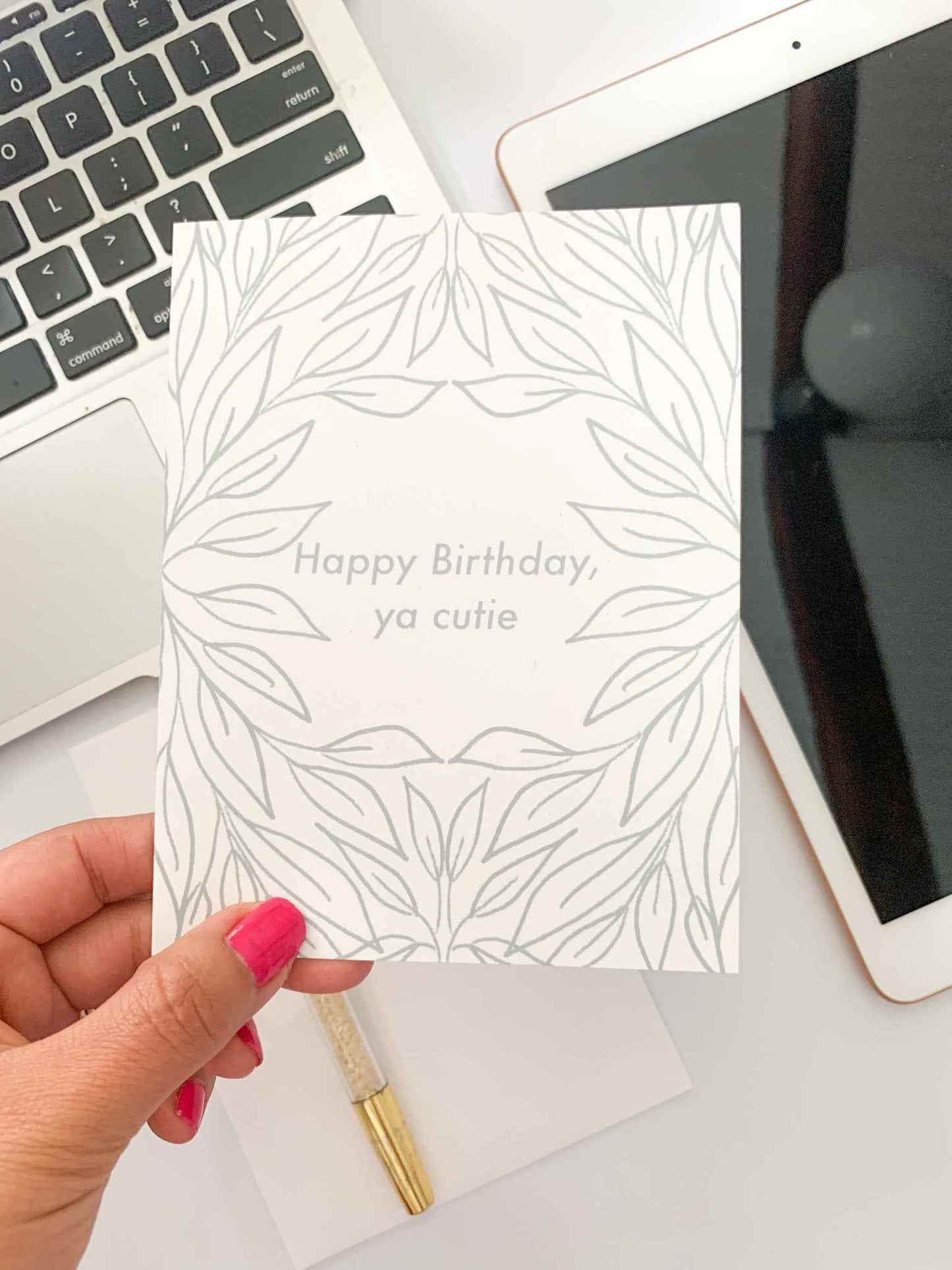 Cute Birthday Card - Happy Birthday Ya Cutie Card