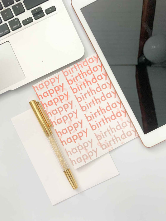 Cute Birthday Card - Simple Happy Birthday Card