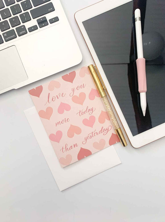 Cute Relationship Card - Love You More Today