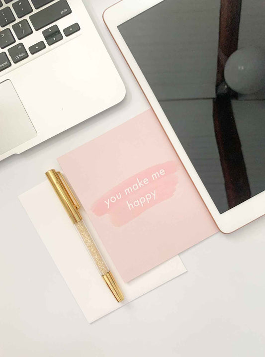 Sweet Love Card - You Make Me Happy Card