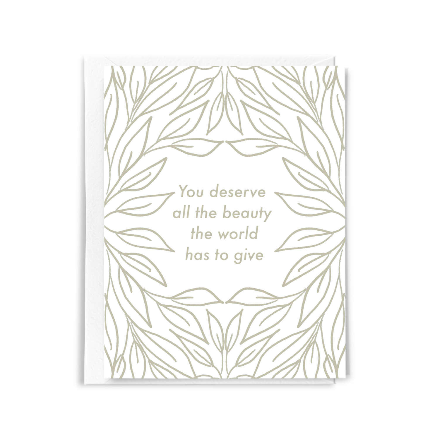 sweet and thoughtful friendship card with flower border