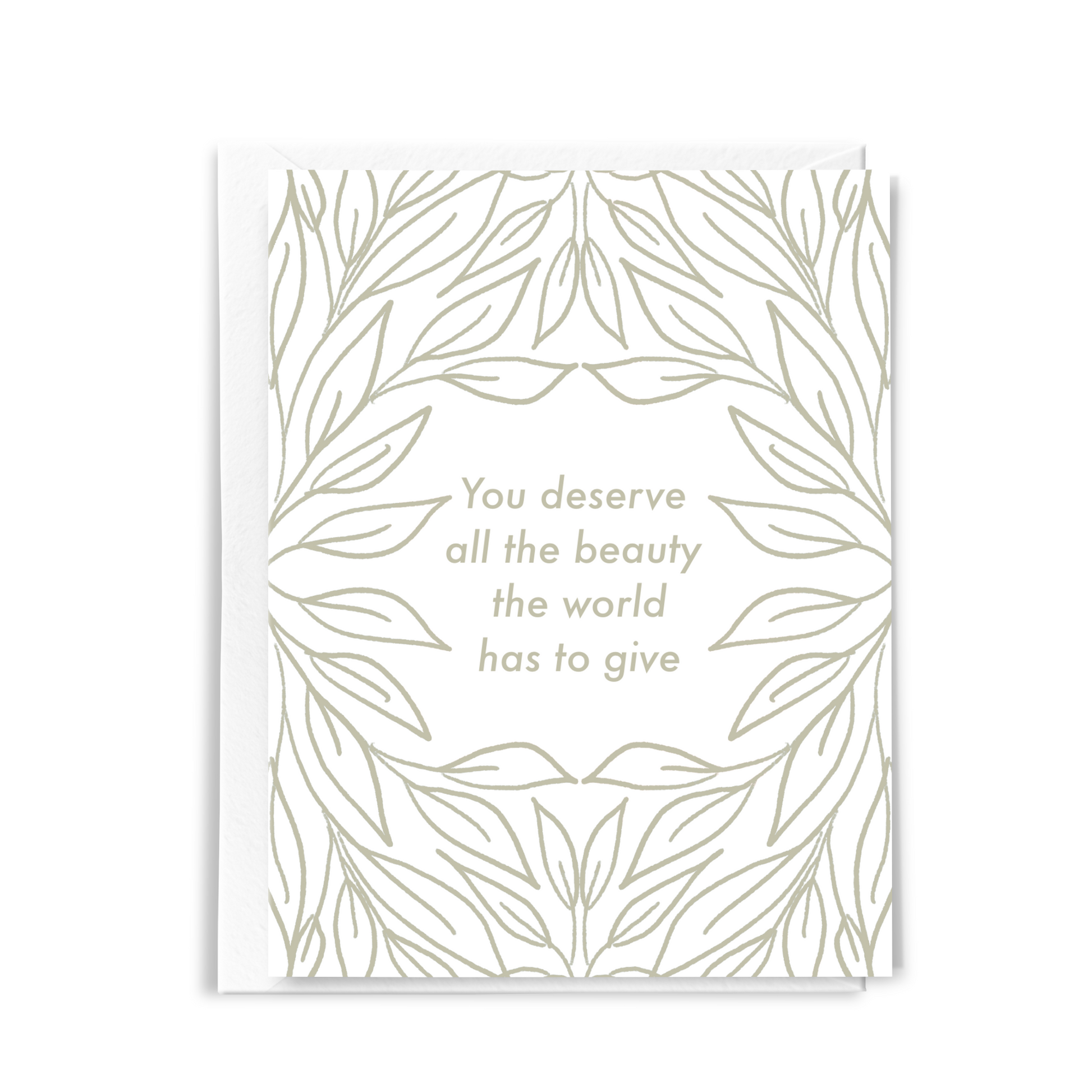 sweet and thoughtful friendship card with flower border