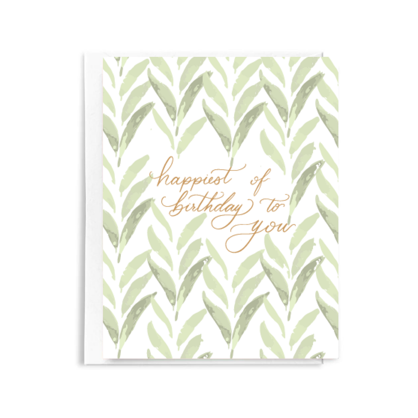 Watercolor Birthday Card - Happiest Birthday to You