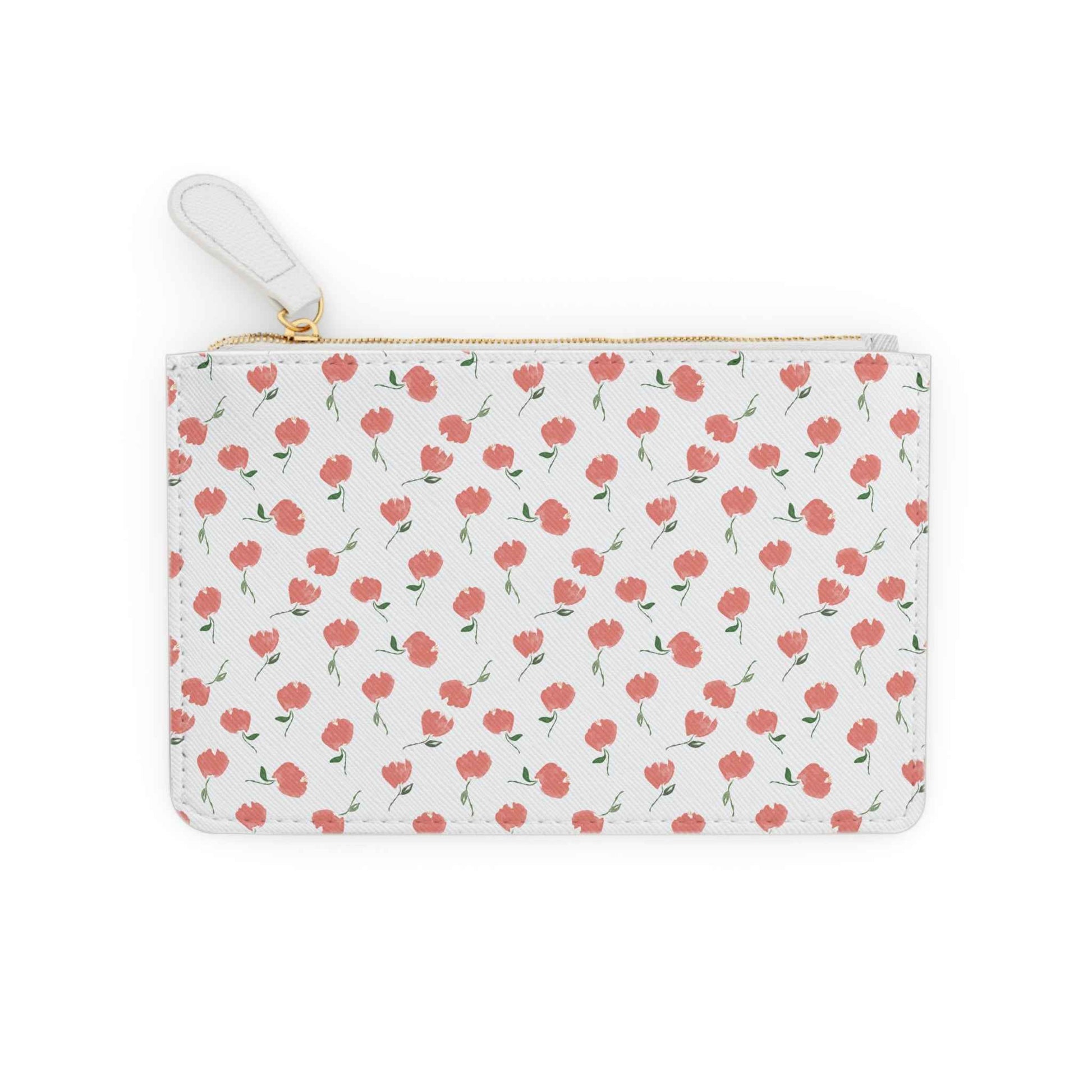 Dainty Floral Print Card Case Wallet