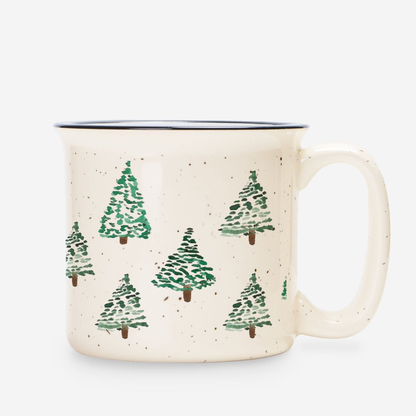 Holiday Green Trees Campfire Mug