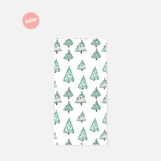 LOW STOCK: Watercolor Holiday Trees Tea Towel