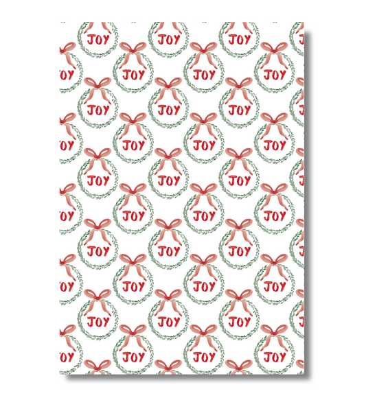 Watercolor JOY Wrapping Paper - Set of 3