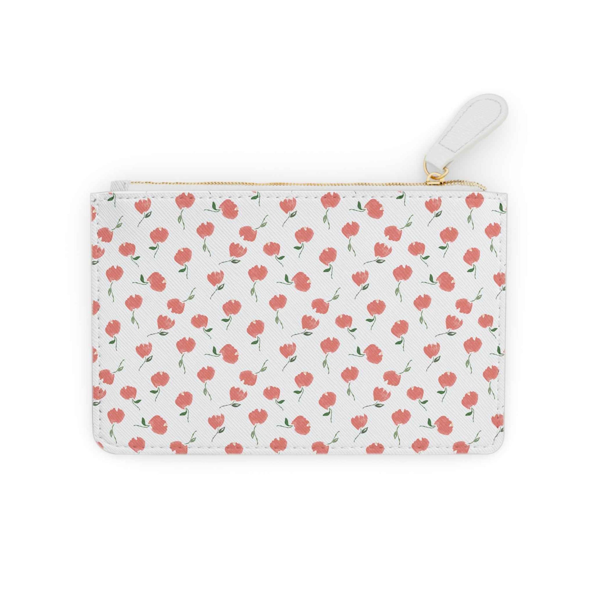 Dainty Floral Print Card Case Wallet