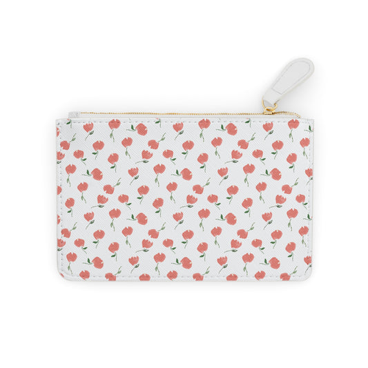 Dainty Floral Print Card Case Wallet