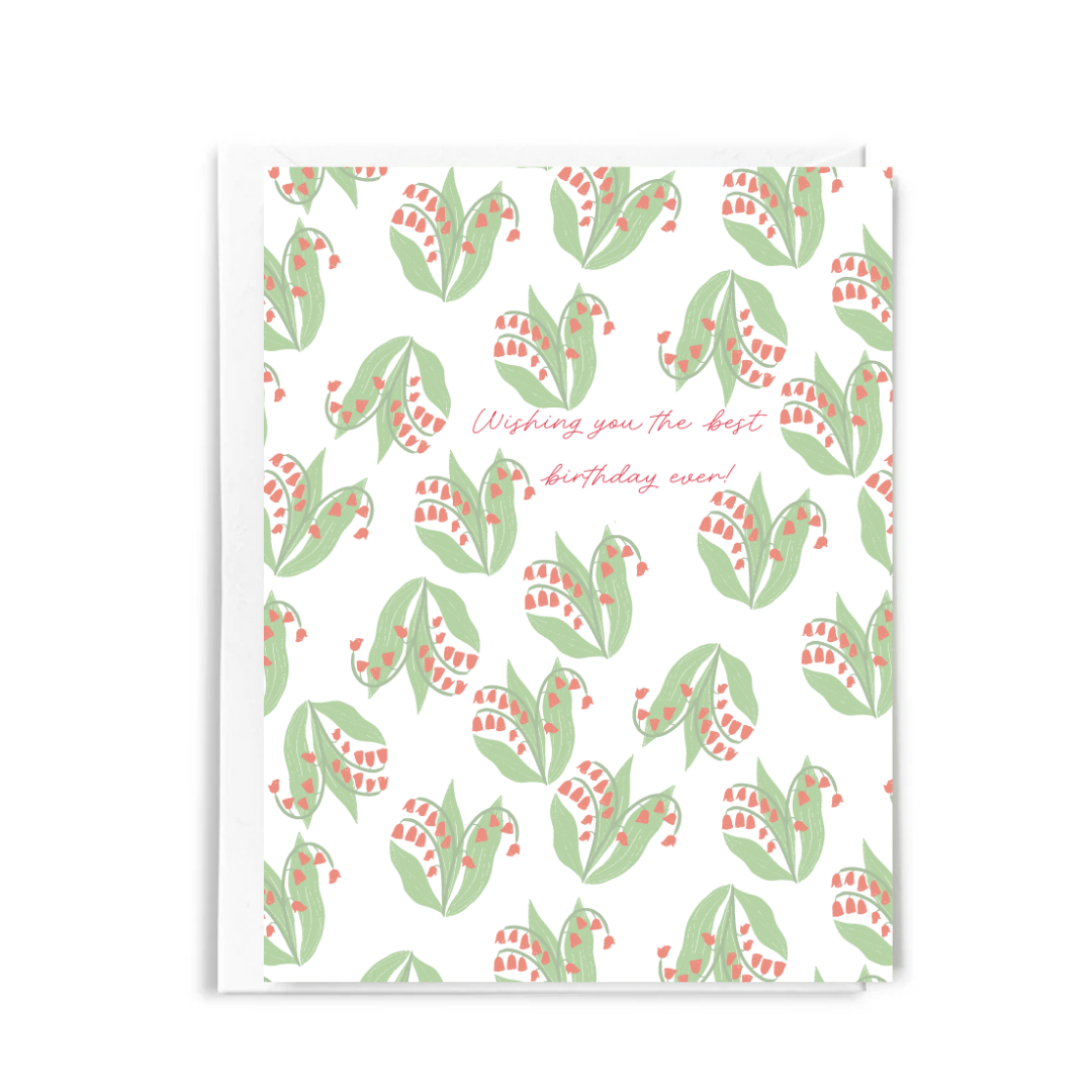 Happy Birthday with Plants Greeting Card