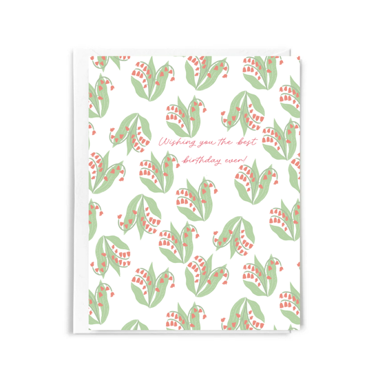 Happy Birthday with Plants Greeting Card