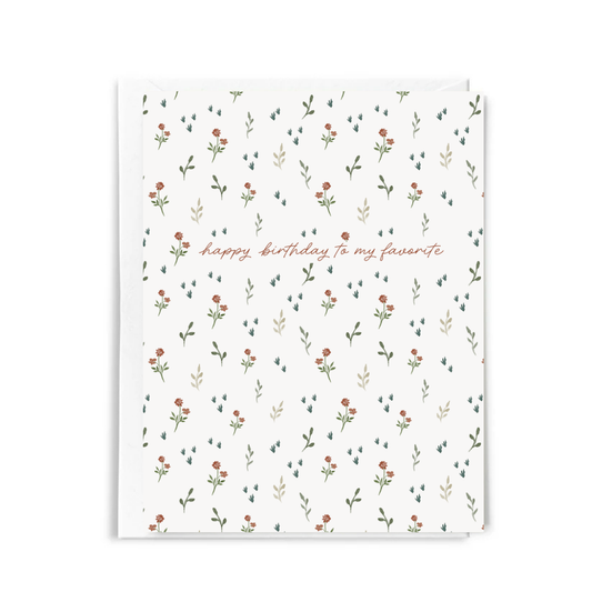 Pretty Happy Birthday Greeting Card