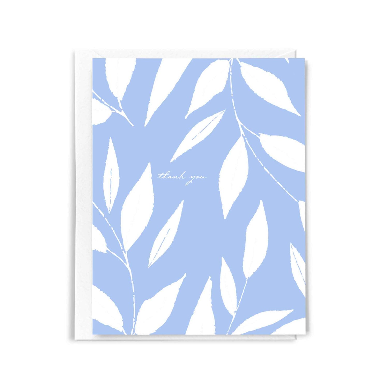 Blue Thank You Greeting Card