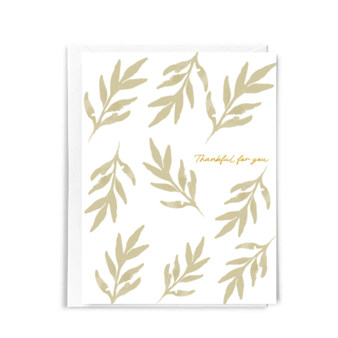Thankful For You Greeting Card