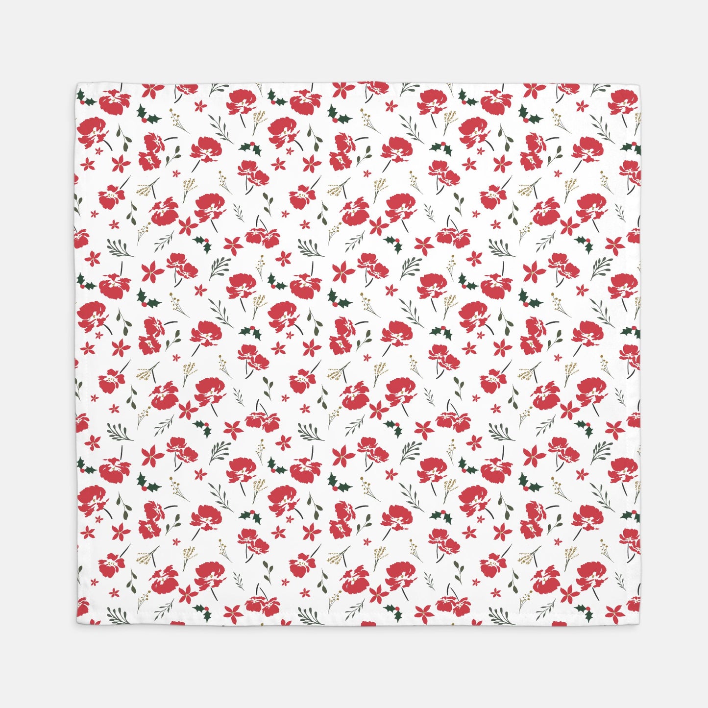 Holiday Floral Napkins - Set of 4