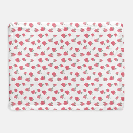 Strawberry Satin Minky Blanket