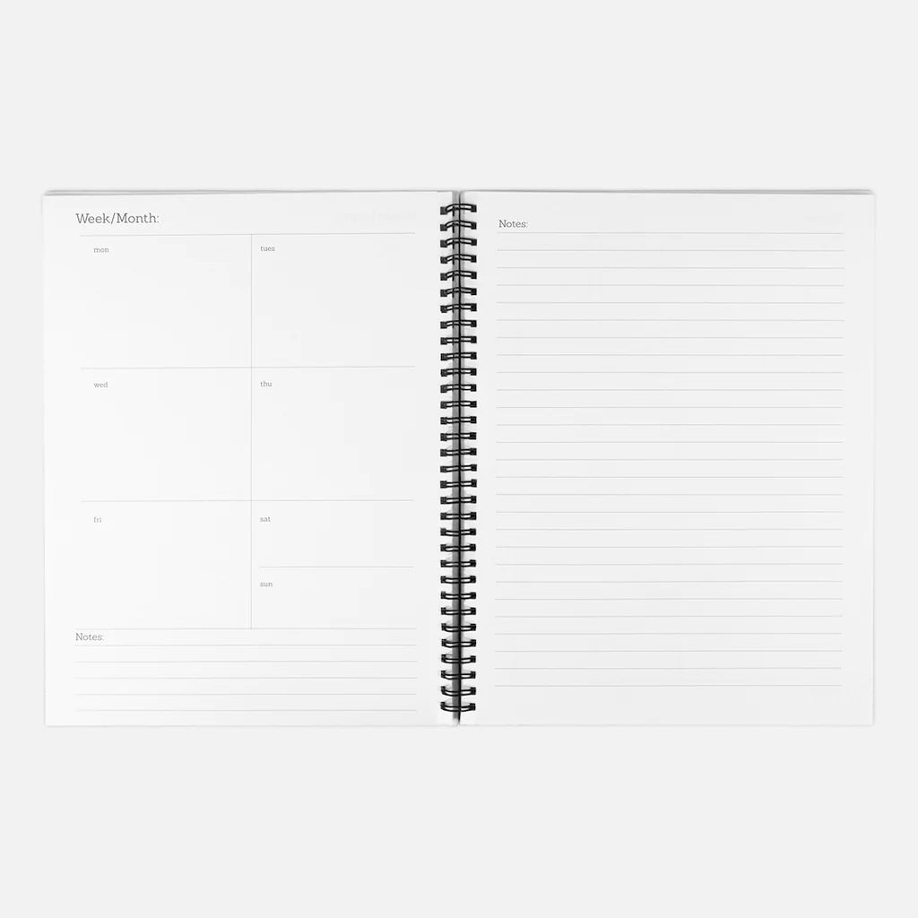Green Dainty Flowers Undated 2024-2025 Planner