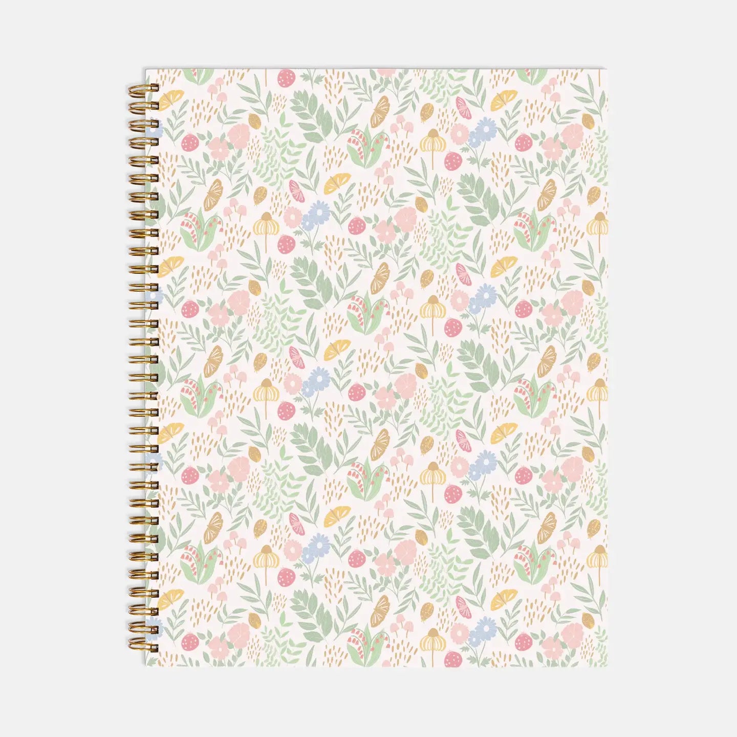 Large Floral Garden Notebook 8.5x11