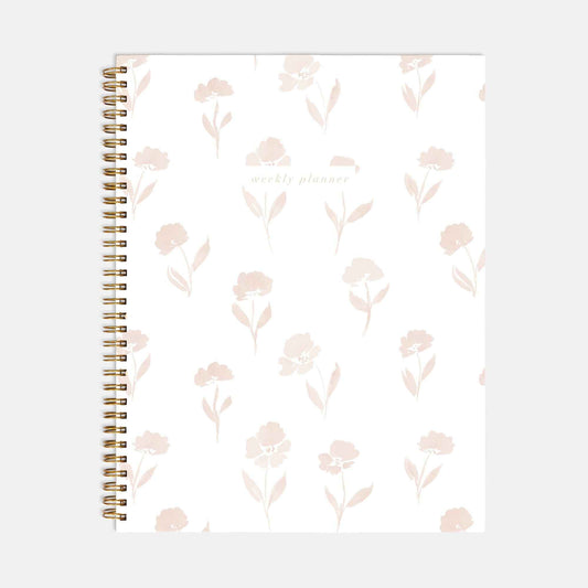 Pink Floral Undated 2024-2025 Planner