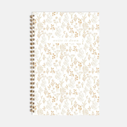 Small Soft Florals Notebook 5.5x8.5