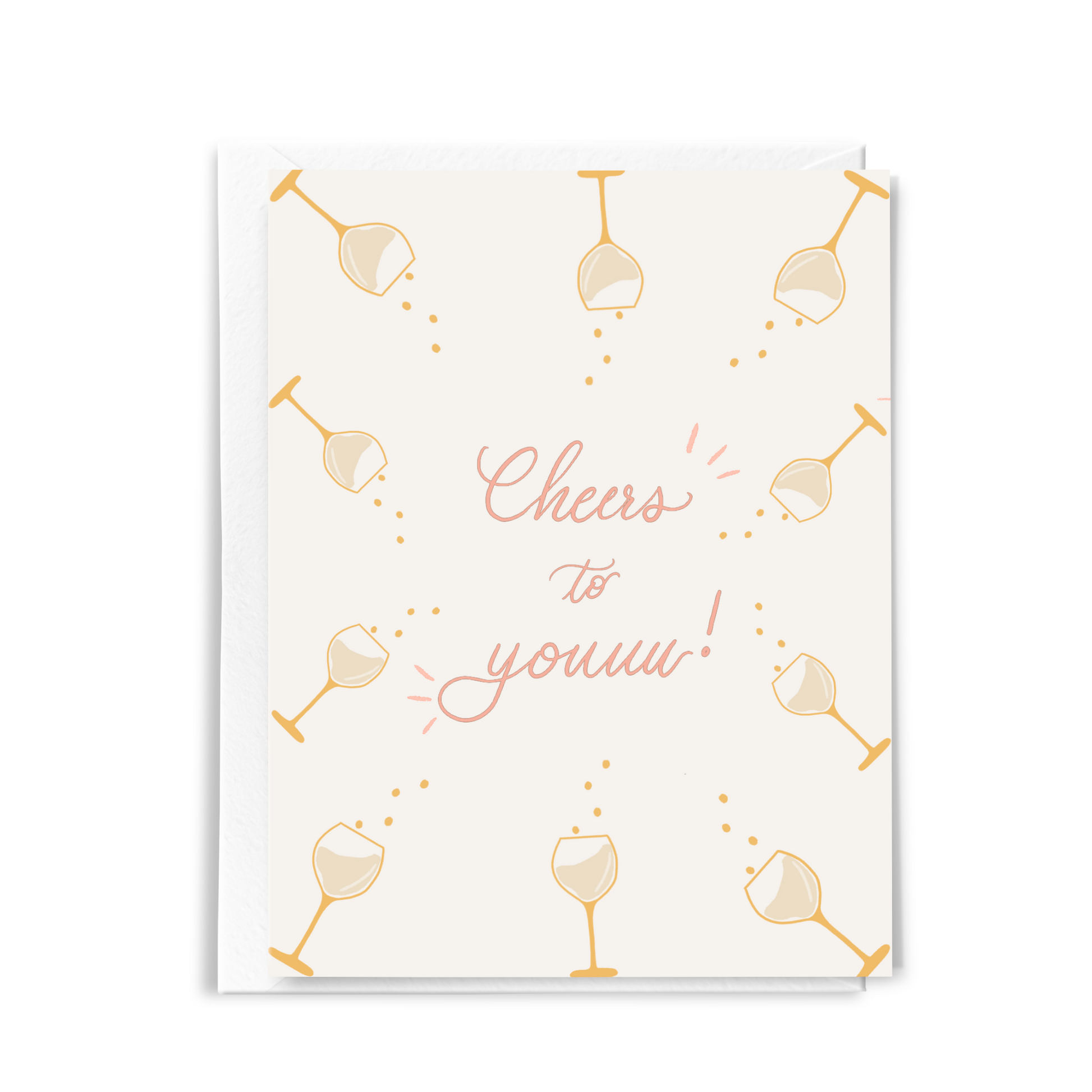 Cute Illustrated Congratulations Card with lettering
