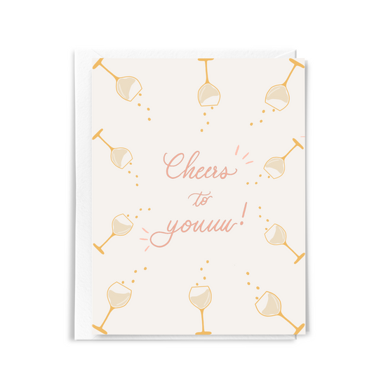 Cute Illustrated Congratulations Card with lettering